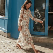 robe longue fleurie