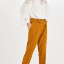 pantalon carrot ocre