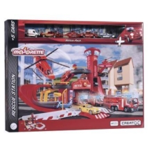 Playset-Majorette-Creatix-Rescue-Station-et-5-vehicles