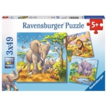 Puzzle-3-x-49-pieces-Les-Grands-sauvages-Ravensburger