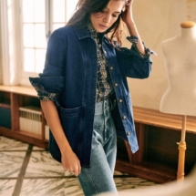 tendances mode printemps 2021 saharienne denim