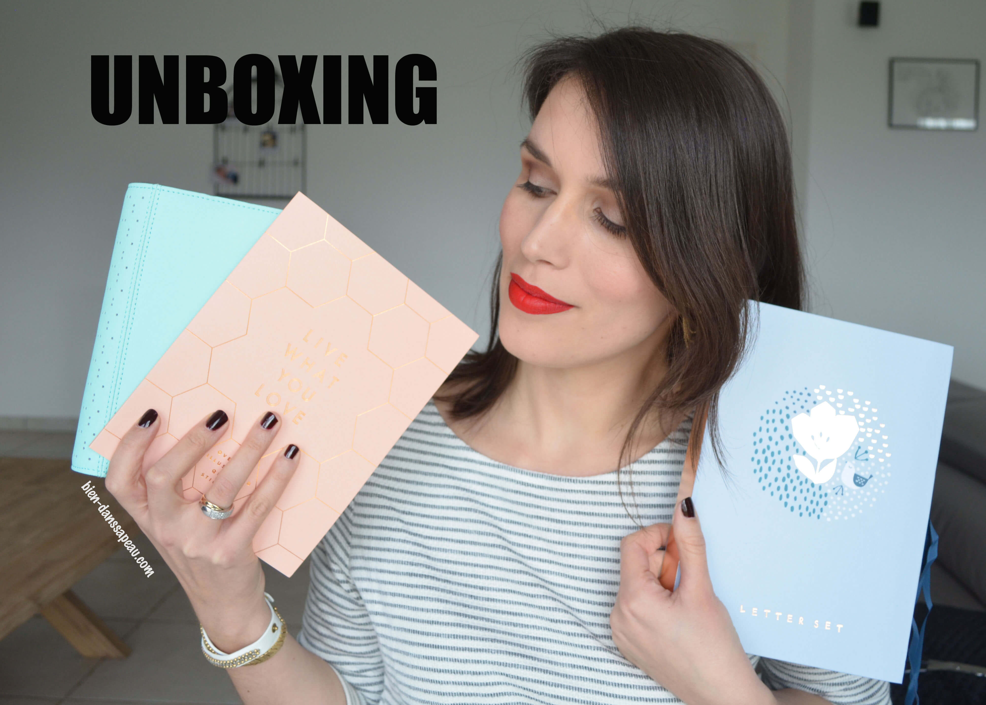 unboxing kikki.k commande papeterie