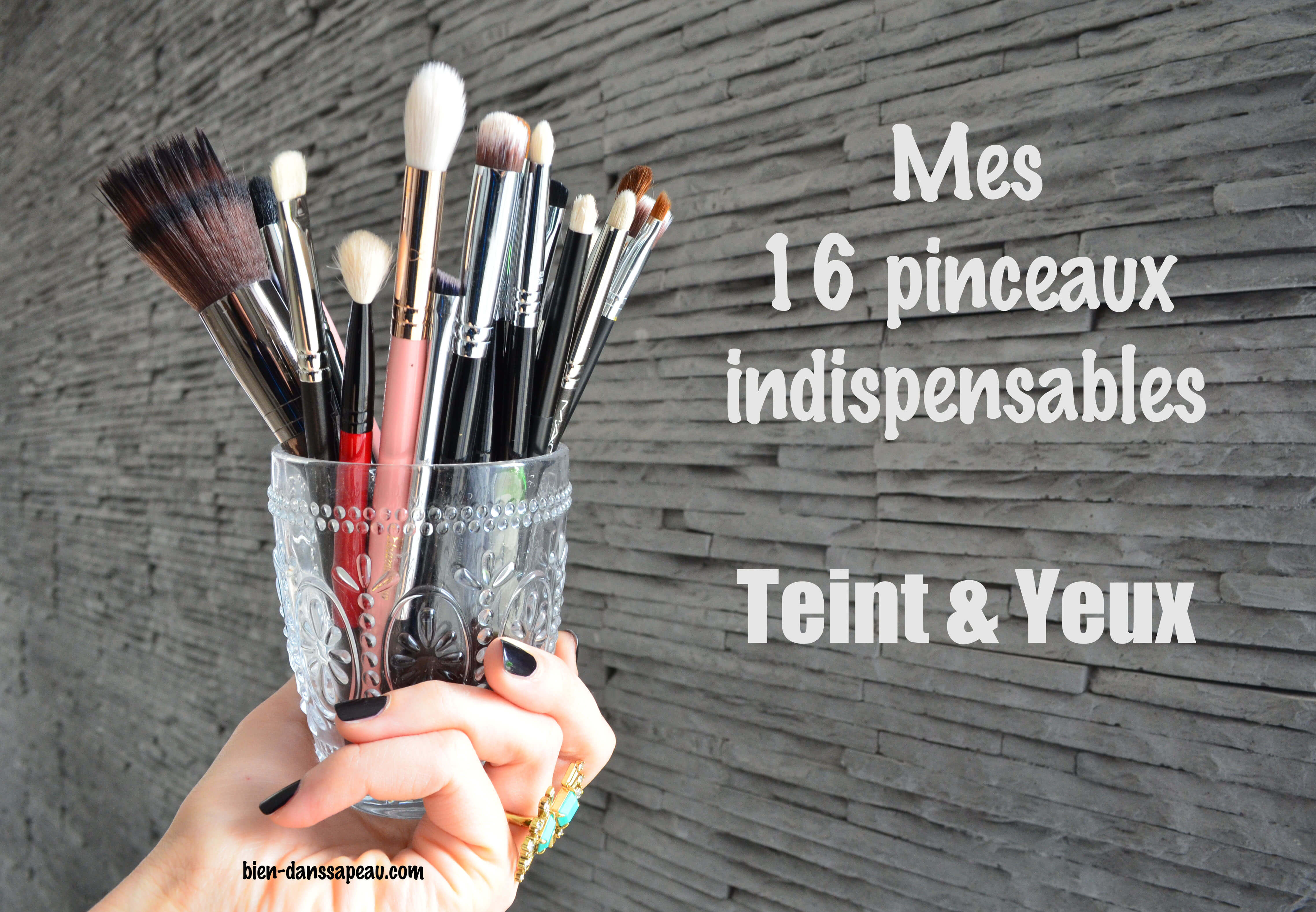 pinceaux indispensables maquillage yeux et teint