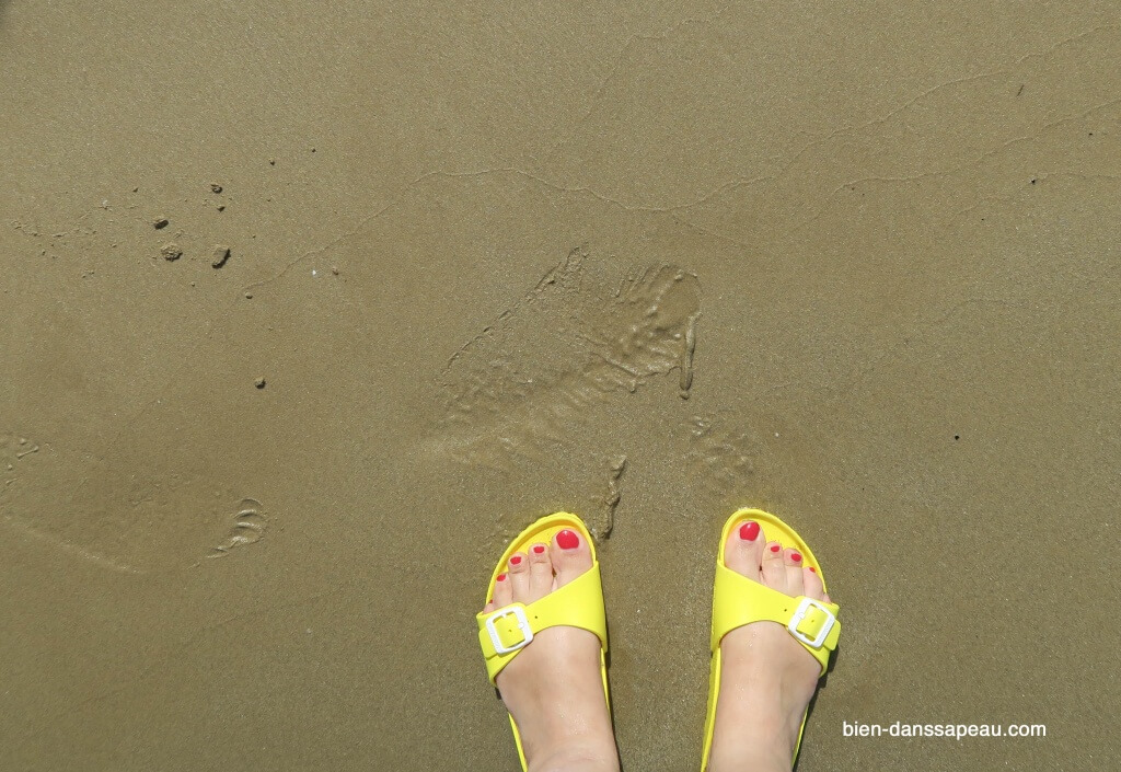 dans mon sac de plage et birkenstock madrid