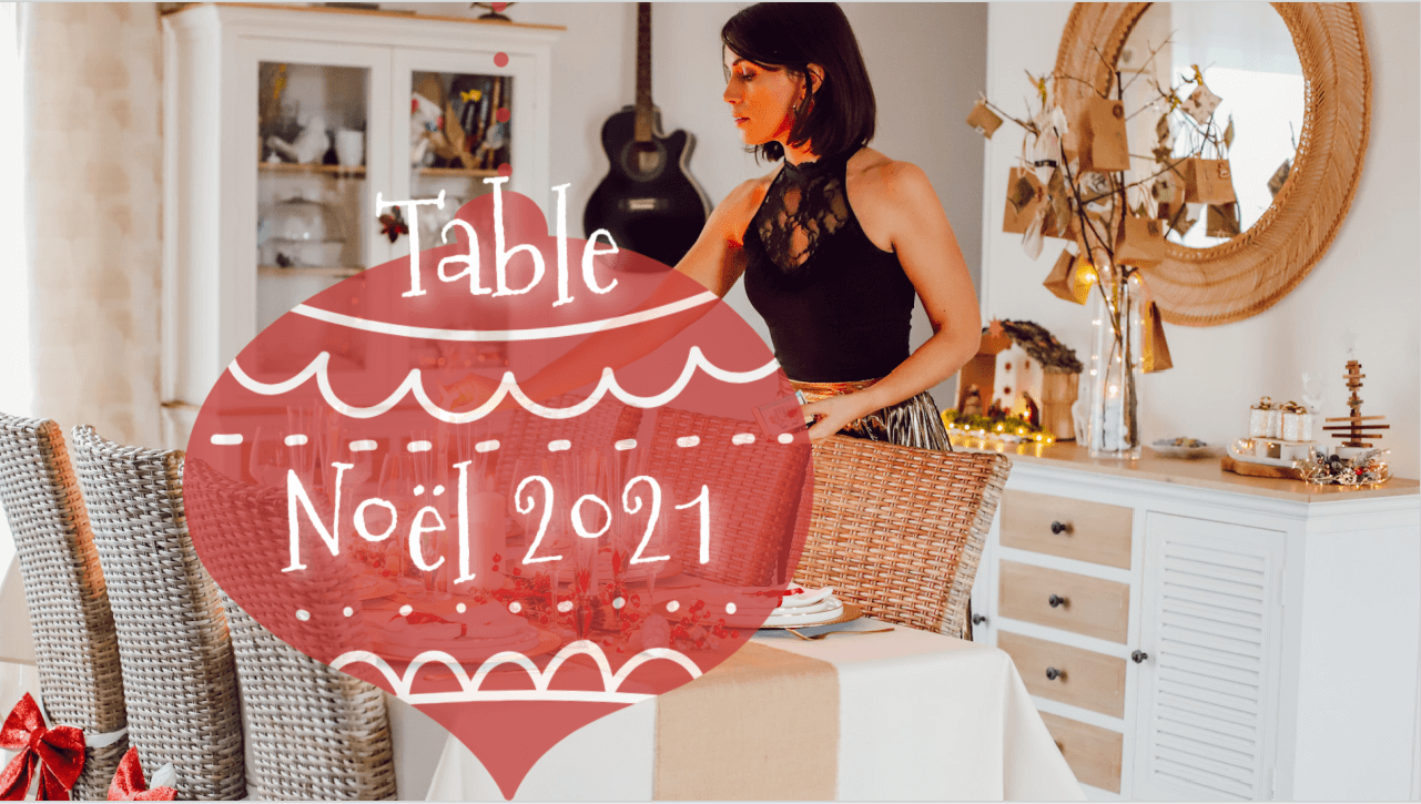 décoration table noel
