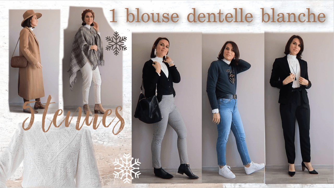 blouse dentelle blanche